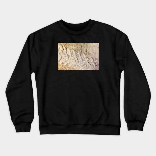Tire print in the mud Crewneck Sweatshirt by textural
